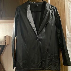 Black Leather Blazer